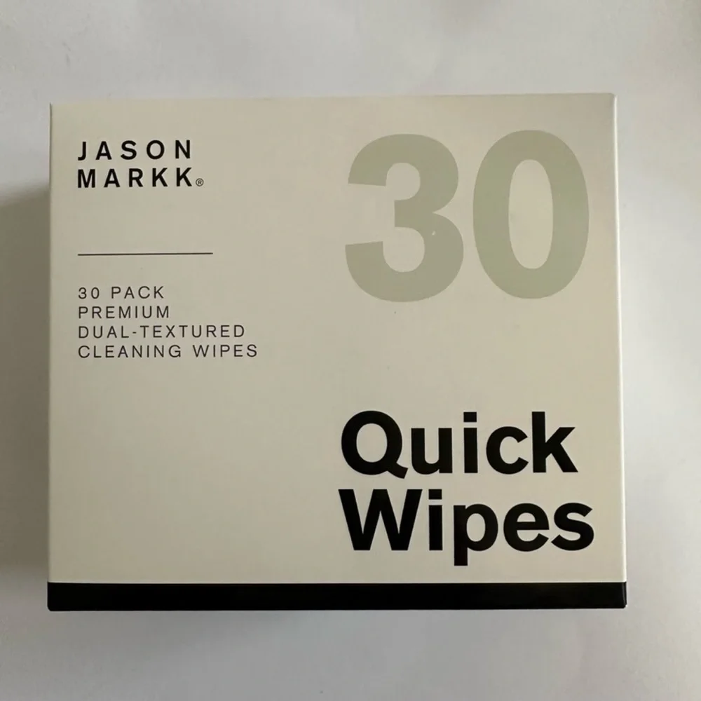 Jason Markk Quick Wipes Premium Dual Textured Sneaker Cleaning Wipe 30 Count NIB